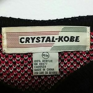 Crystal Kobe Vintage Embroidered Sweater-Bust 40